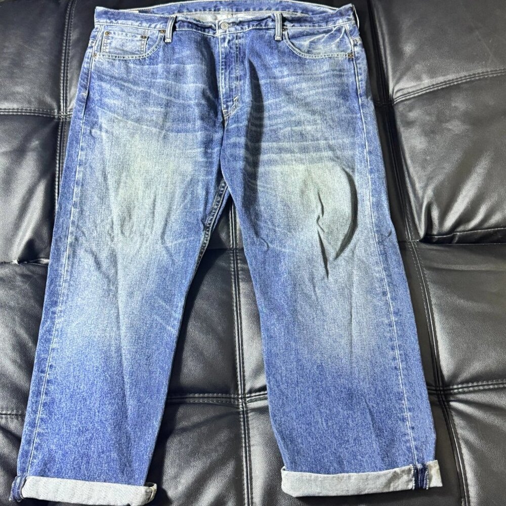 Levi's 569 Men's Straight Jeans‎ Blue Denim Relaxed Fit Cuffed 5-Pocket W40 L30